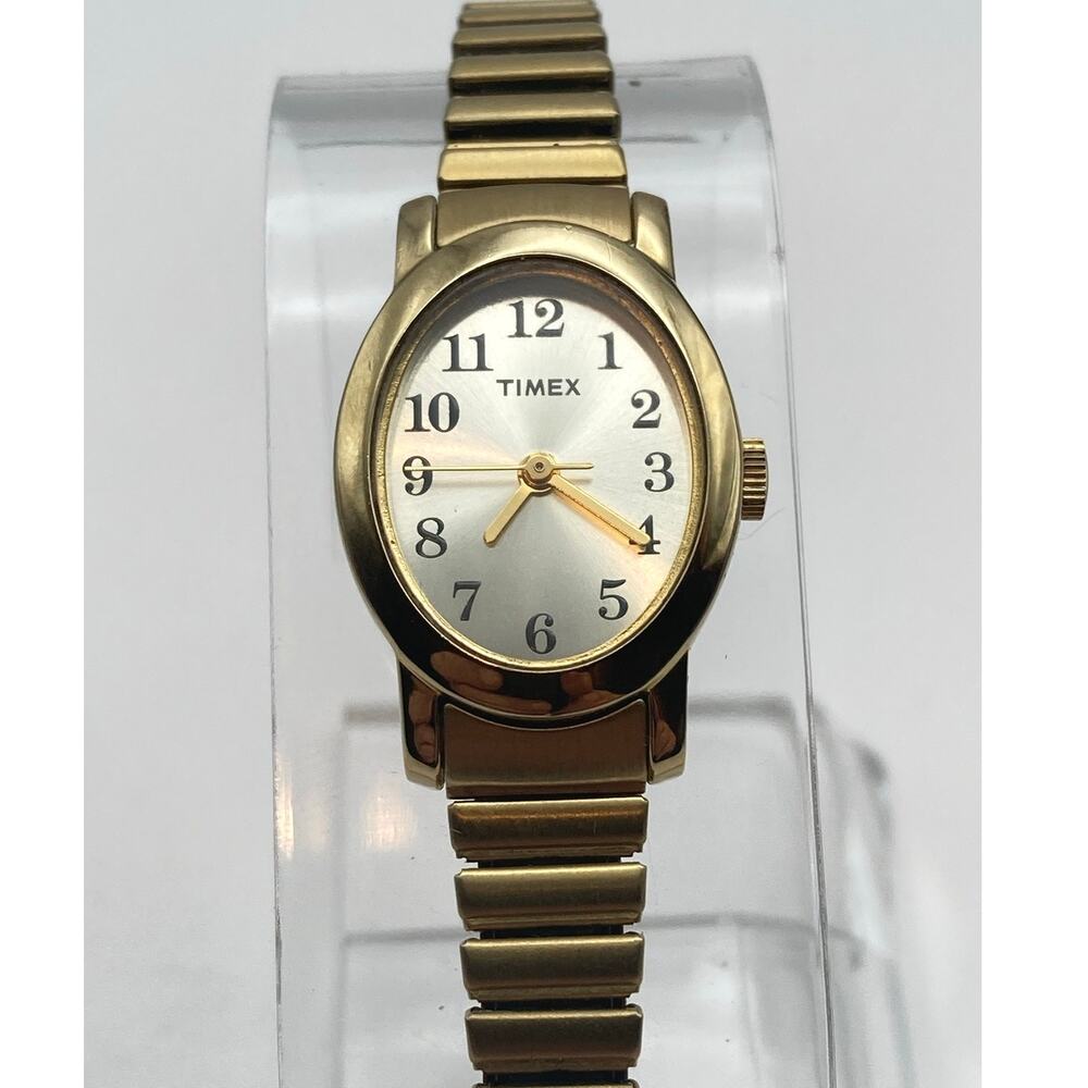 Timex Cavatina Women's Dress Watch 18mm - New Battery - Stretch Band